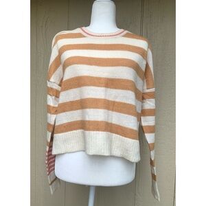 Freshman Striped Cropped Sweater Large